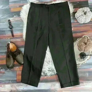 Woolmark 100% Pure Wool Brown Dress Pants | Men’s Tailored Trousers